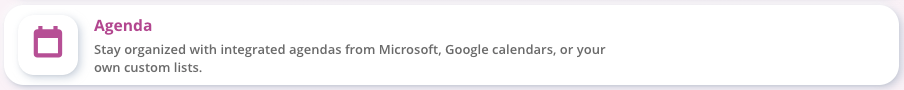Add Agenda Layer